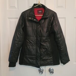 Ci Sono Black Zip up and bottom up turtle neck